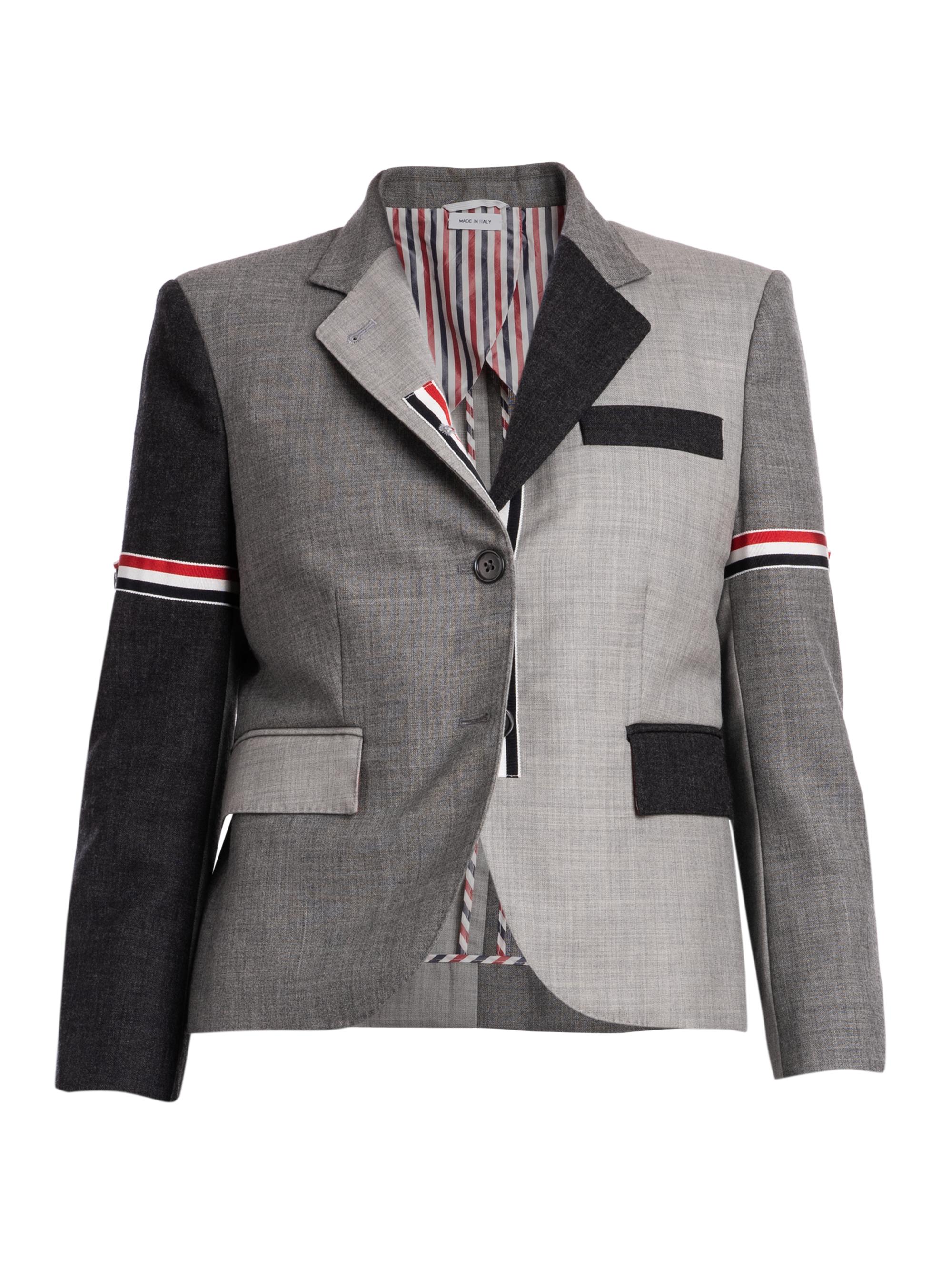 Thom Browne Women's High Armhole Sport Coat - Dark Grey