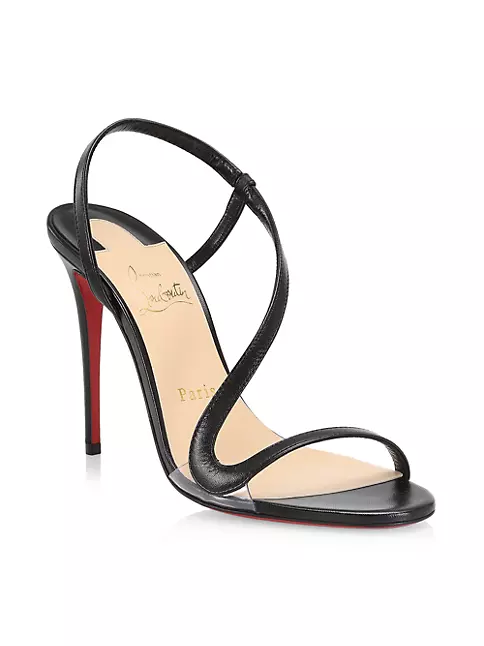 Christian Louboutin Rosalie Metallic Red Sole Stiletto Sandals
