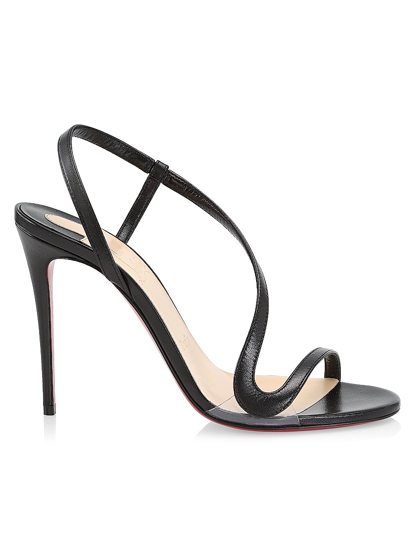 Mara 100 patent black sandals