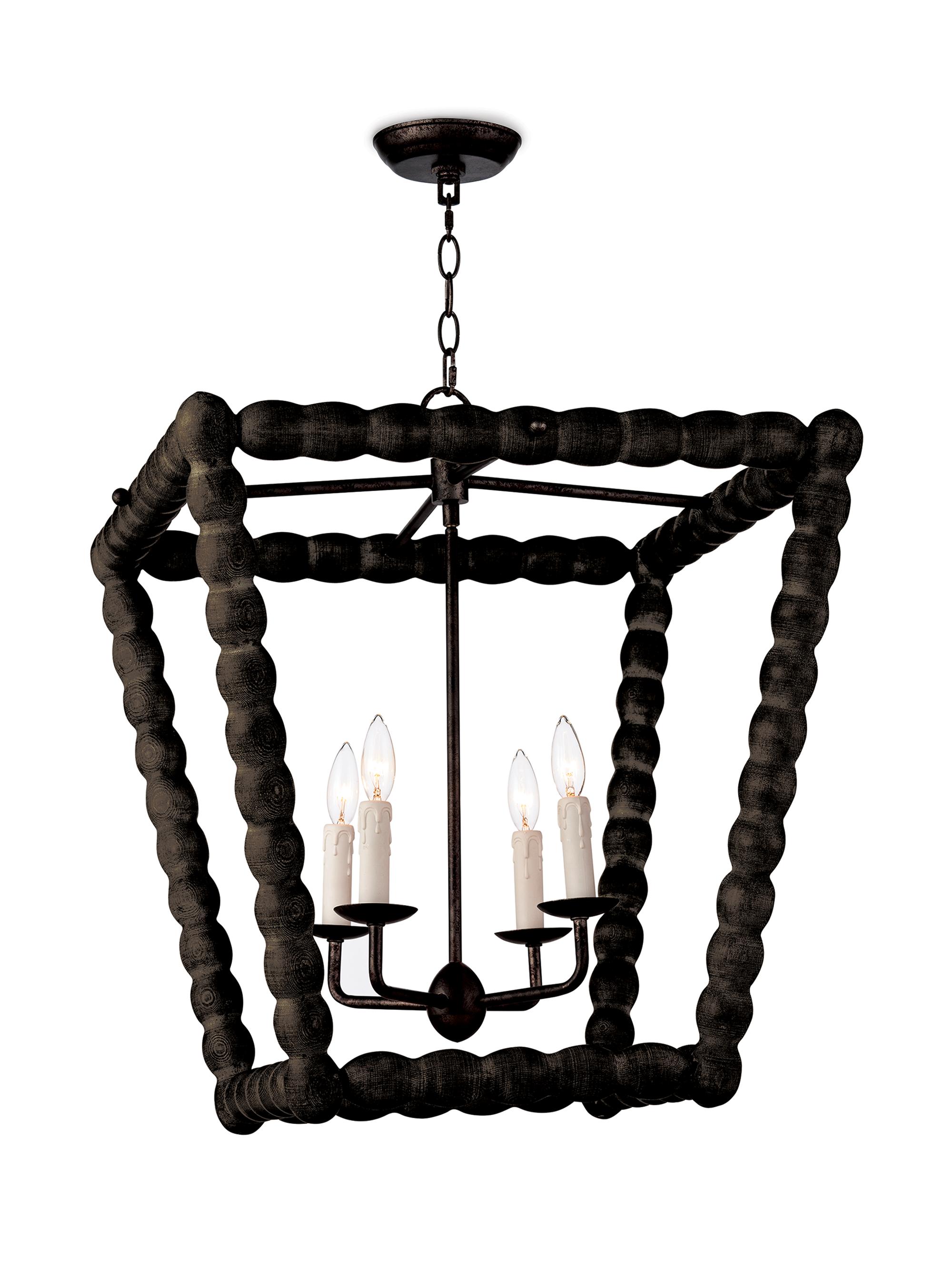 Regina Andrew Coastal Living Perennial Birch Wood Lantern - Brown
