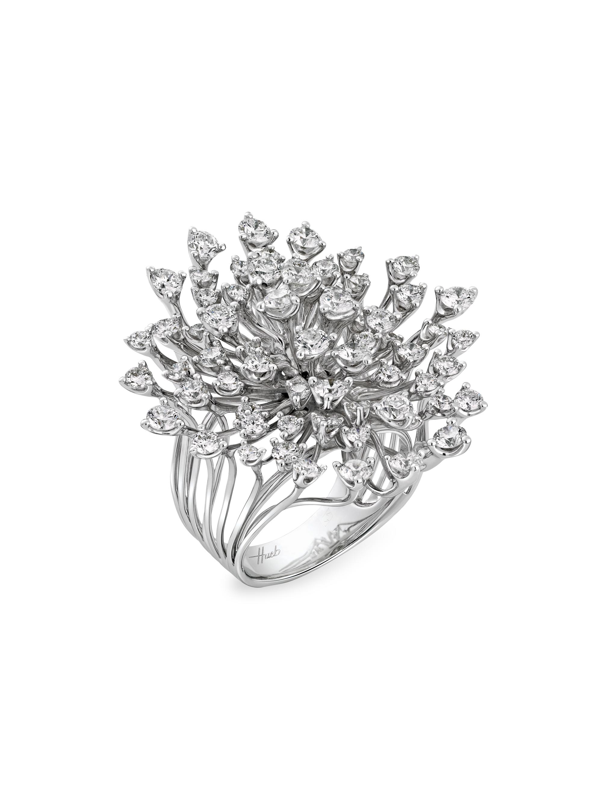 Hueb Women's Luminus 18K White Gold & Diamond Statement Ring - White Gold
