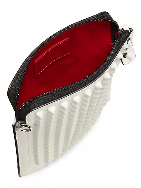 Christian Louboutin Kypipouch Spike Ivory Leather Crossbody – Queen Bee of  Beverly Hills