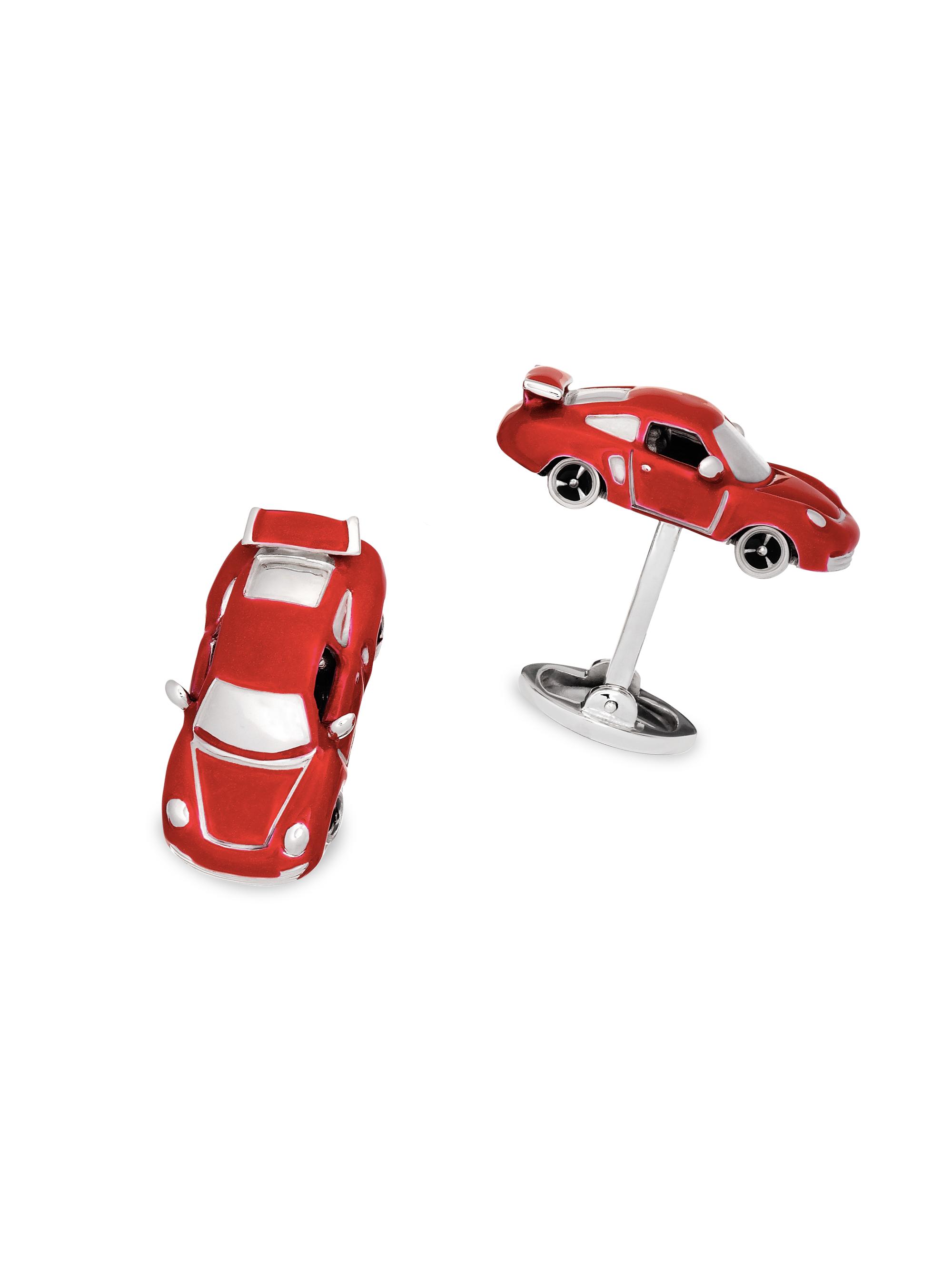 Jan Leslie Men's Hand Painted Fast Car Cufflinks
