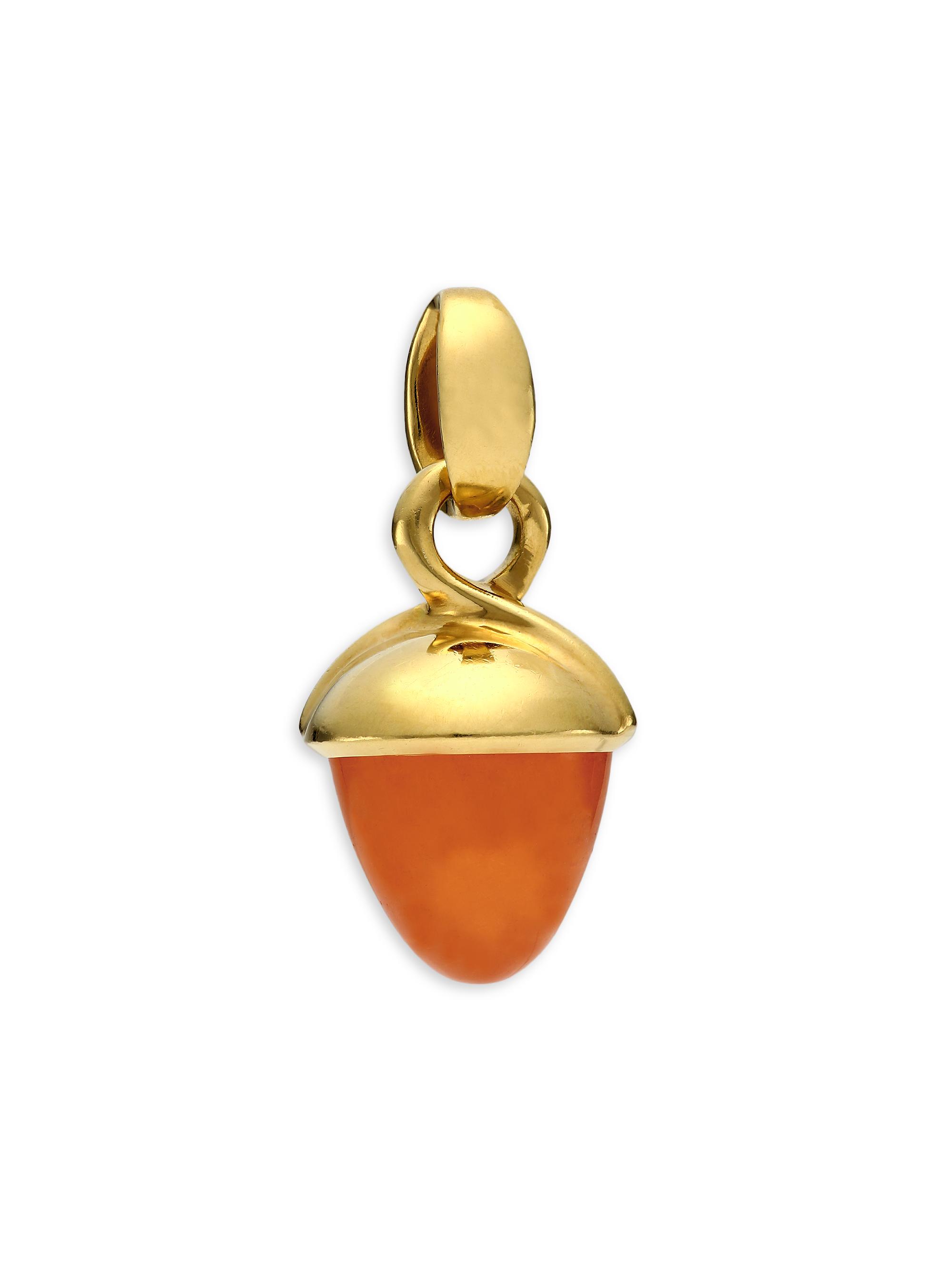 Tamara Comolli Women's Mikado Bouquet 18K Yellow Gold & Mandarin Garnet Acorn Pendant - Mandarin Garnet