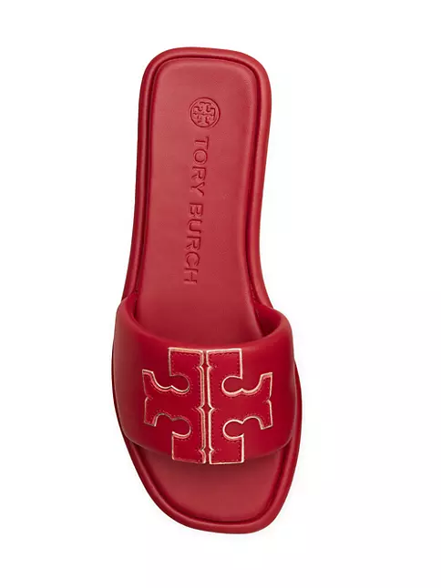 Brown padded monogram sandals - size EU 38