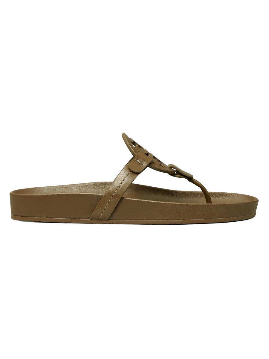 サンダル・ミュール MiuMiu Orange leather thong sandals (5Y468EF01006E F0P62) Miu Miu Orange Leather Thong Sandals | italist