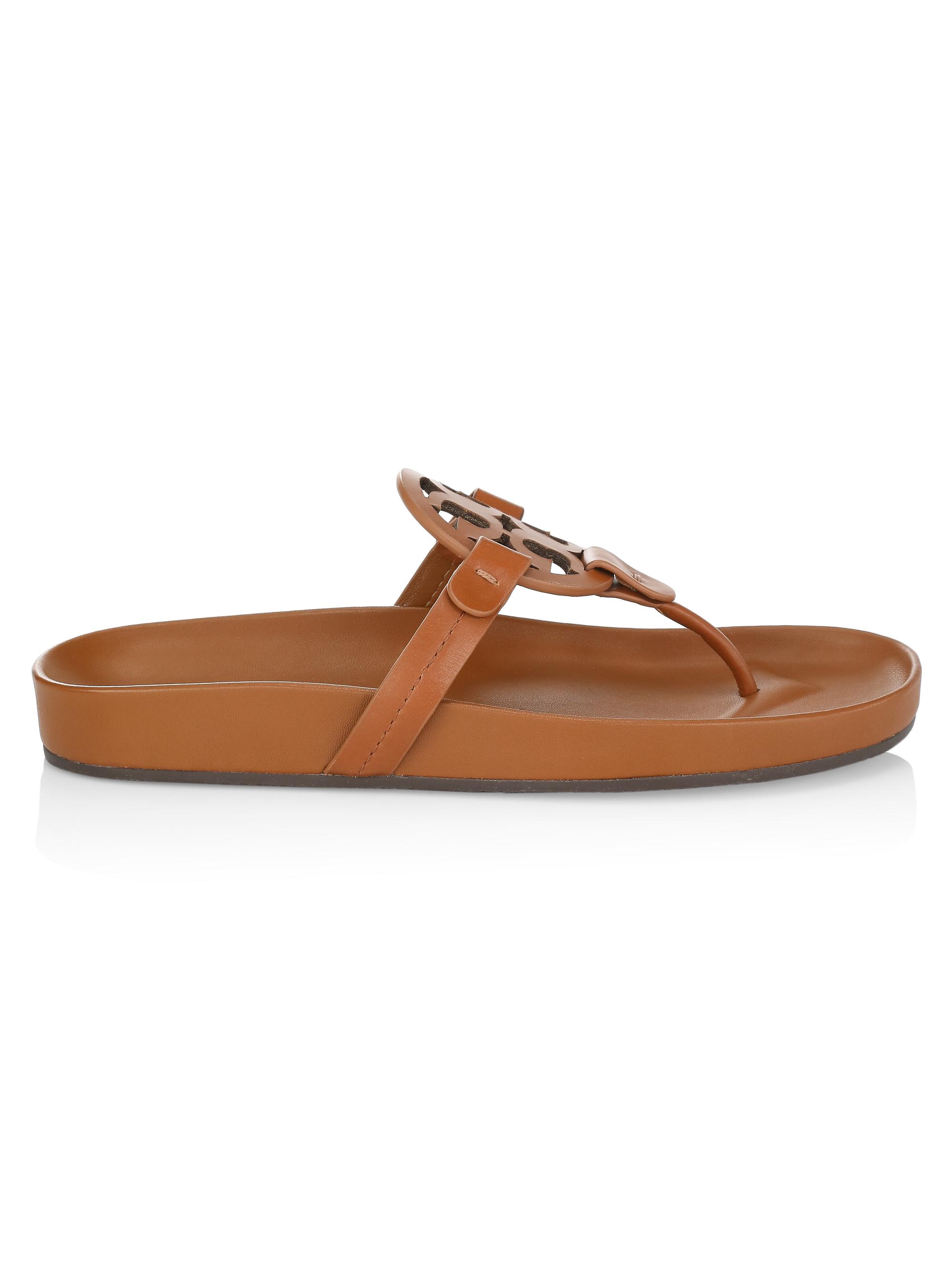Tory Burch Miller Cloud Leather Thong Sandals | Saks Fifth Avenue