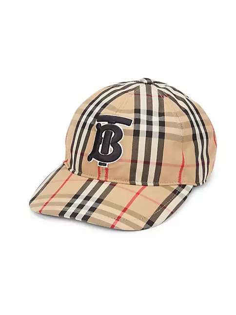 Burberry Men's Check Pattern Baseball Hat