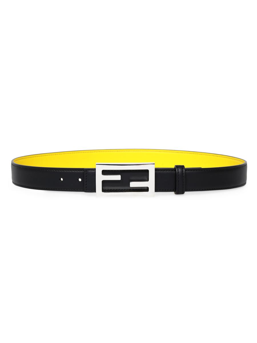 Fendi Reversible Logo Buckle Leather Belt | Saks Fifth Avenue