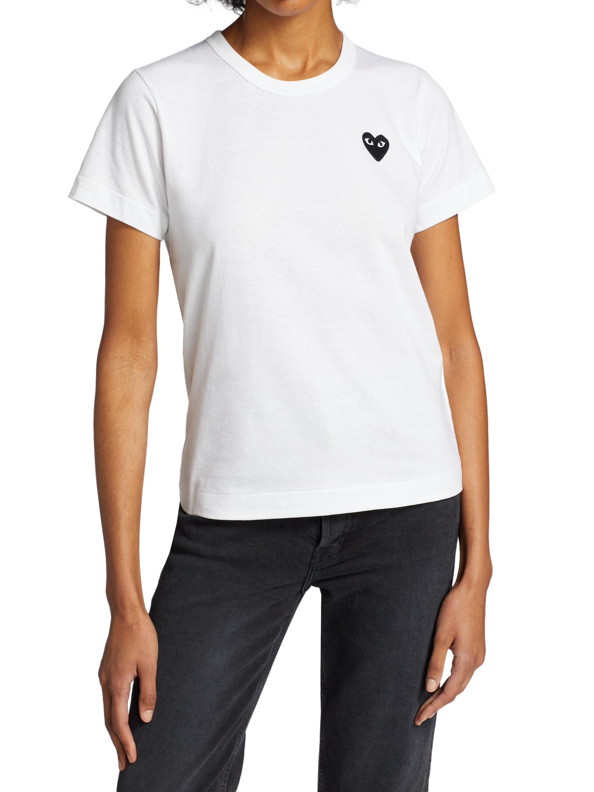 Comme des Garçons PLAY Women's Heart T-Shirt - White | Thumbnail 3