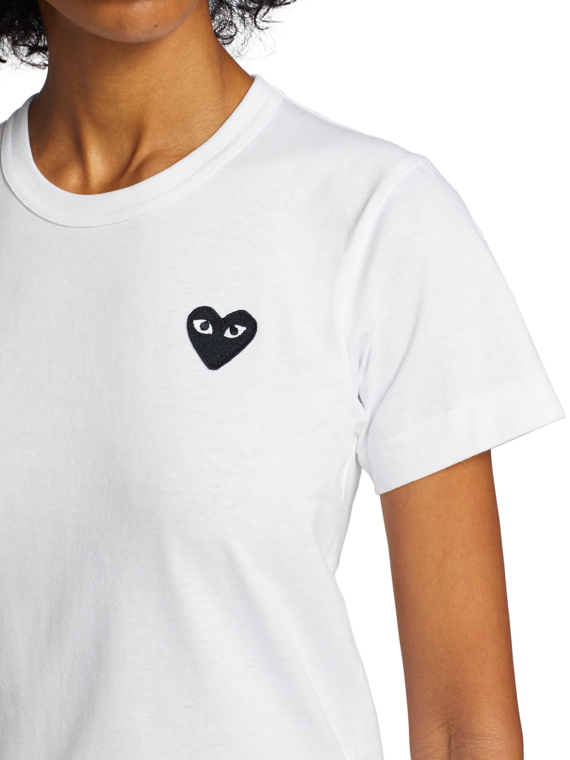 Comme des Garçons PLAY Women's Heart T-Shirt - White | Thumbnail 6