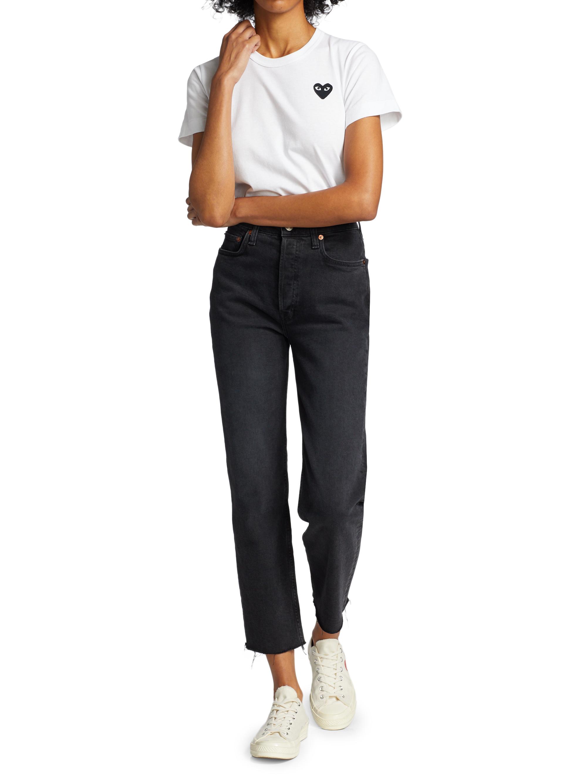 Comme des Garçons PLAY Women's Heart T-Shirt - White | Thumbnail 2