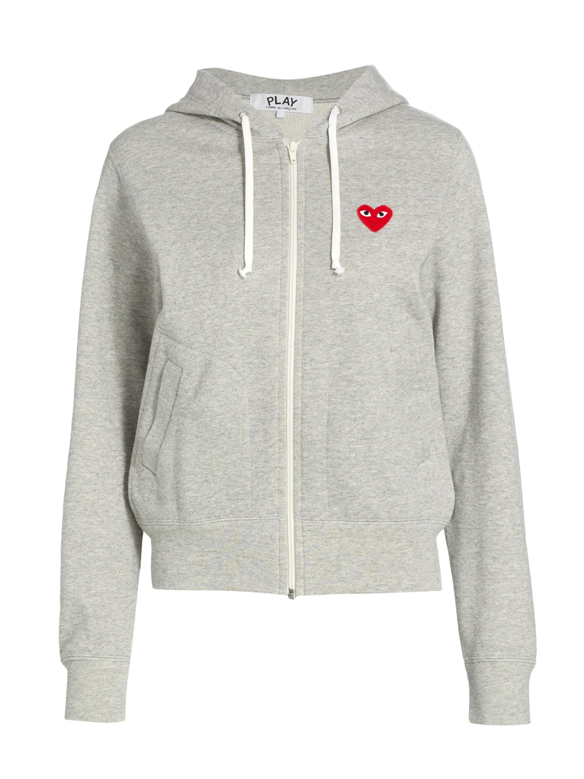 Comme des Garçons PLAY Heart Back Zip Hoodie | Saks Fifth Avenue