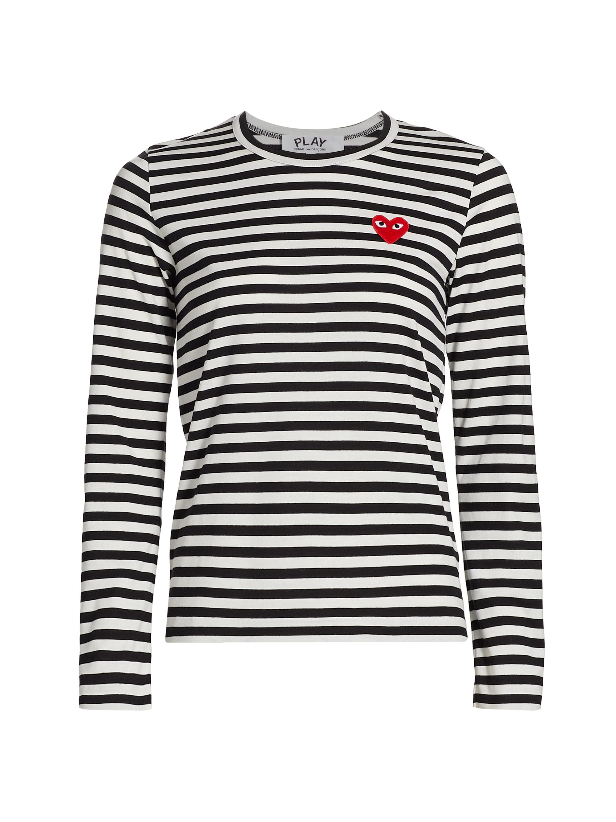 COMME des GARÇONS border long sleeve Comme des Garçons PLAY Long-Sleeve Striped T-Shirt | Saks