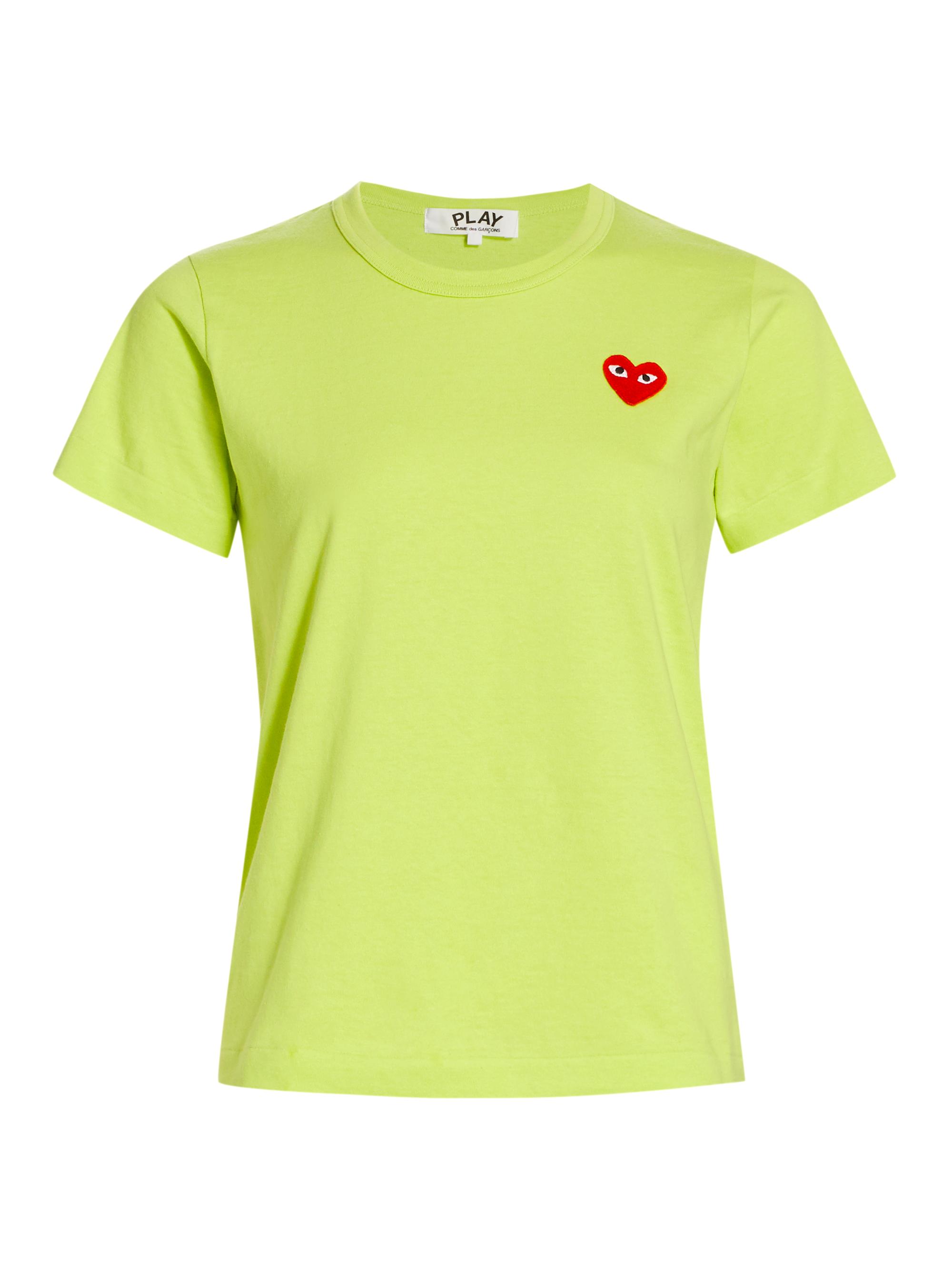 Comme des Garçons PLAY Women's Heart T-Shirt - Green
