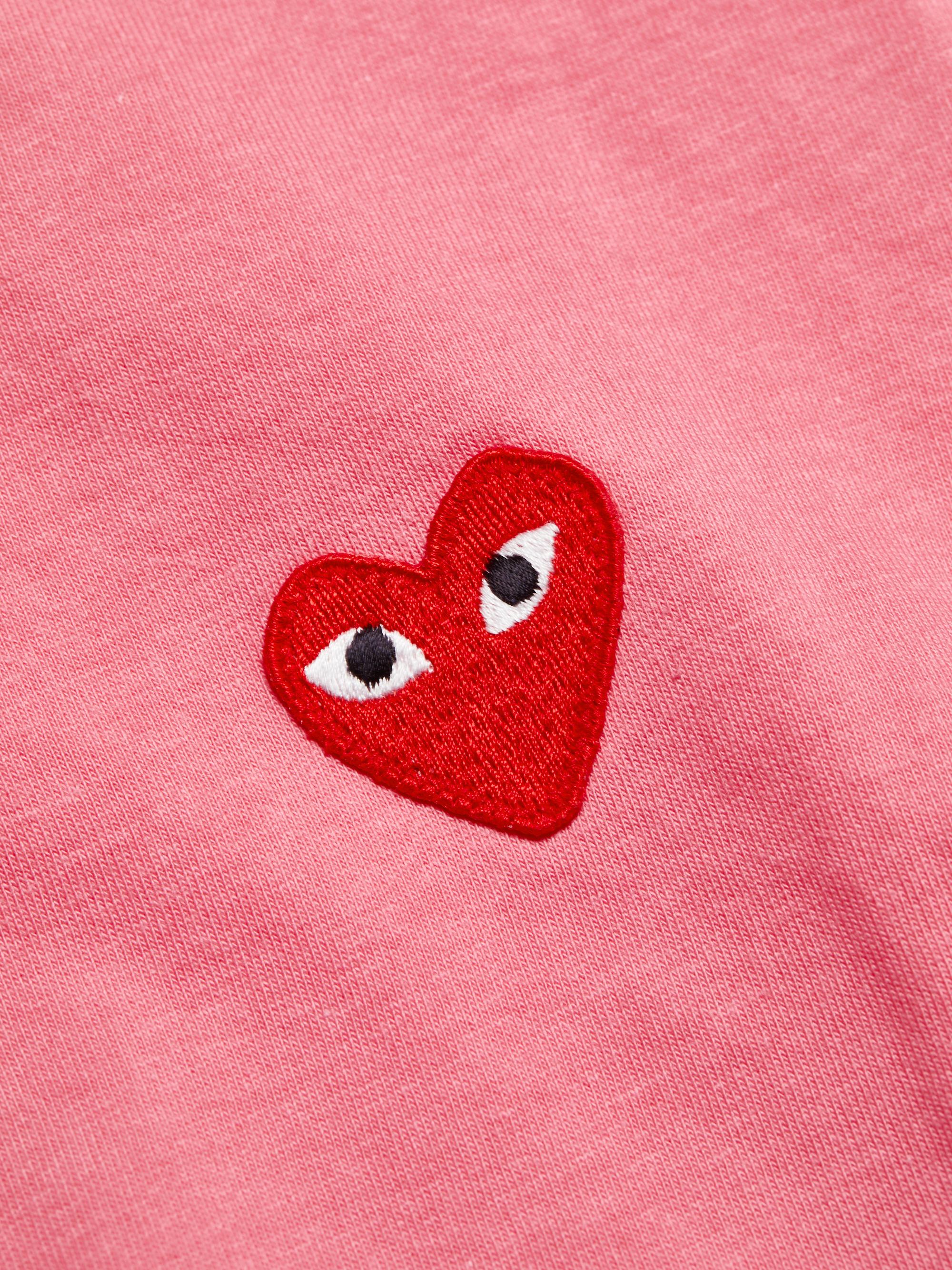 Comme des Garçons PLAY Women's Heart T-Shirt - Pink | Thumbnail 7