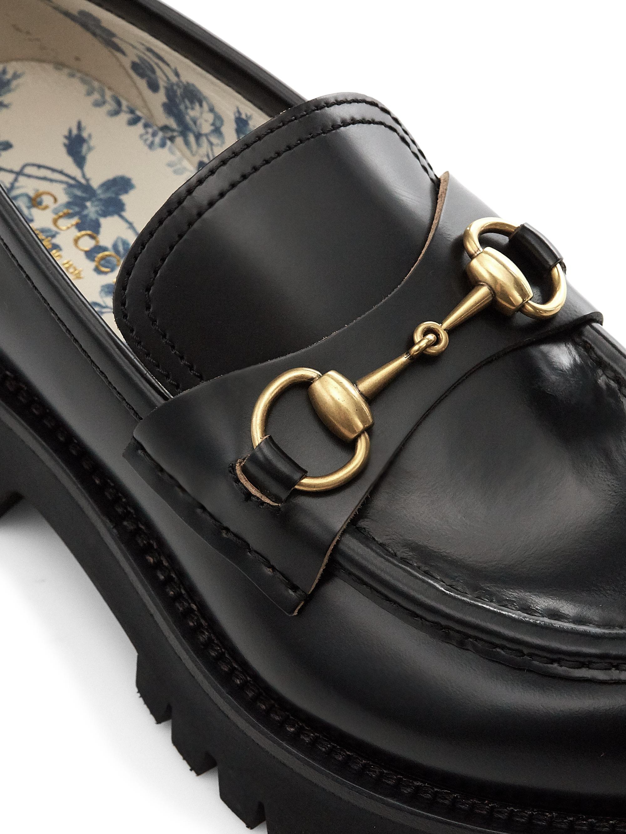 gucci lug sole loafer