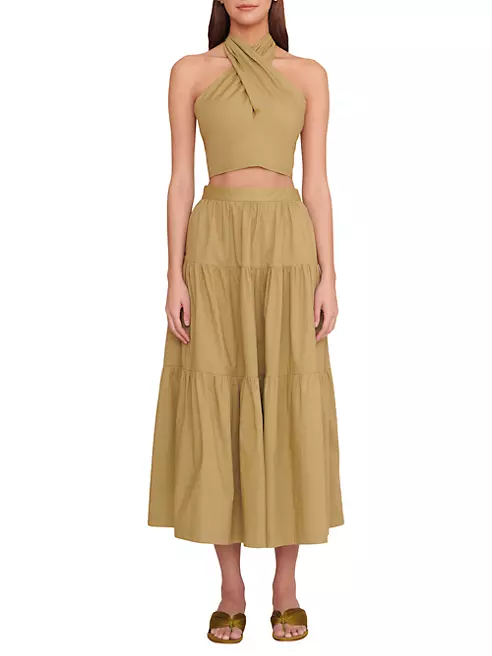 Monogram Wave Midi Skirt - Women - Ready-to-Wear