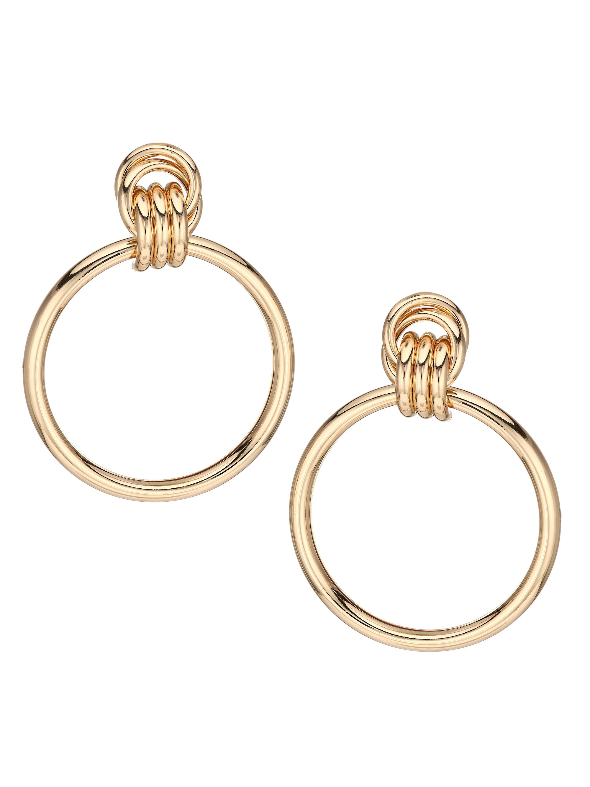Kenneth Jay Lane Women's 14K Goldplated Love Knot Doorknocker Earrings - Polished Gold