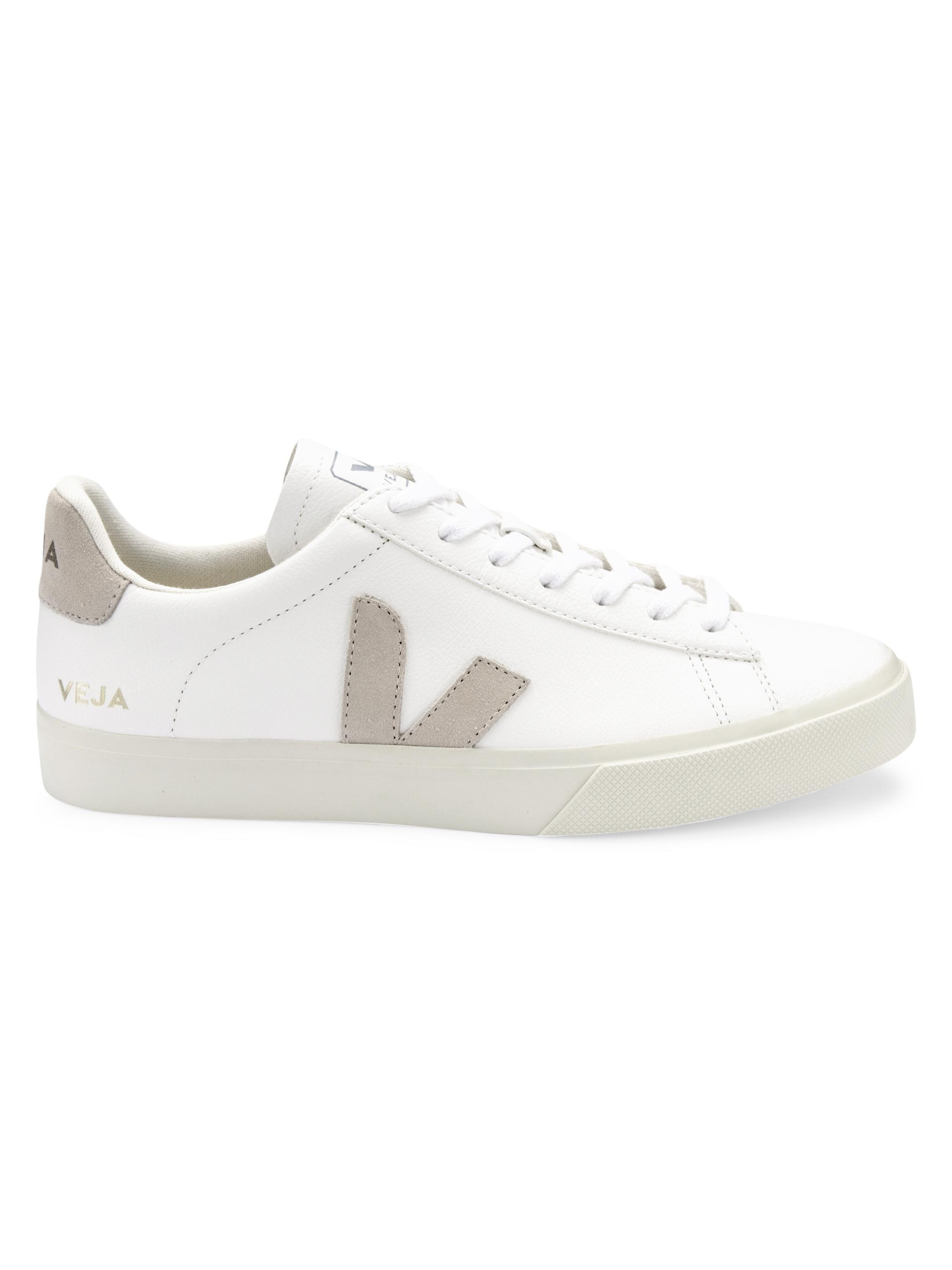 Veja Women's Campo Leather-Trim Low-Top Sneakers Sneakers - Extra White