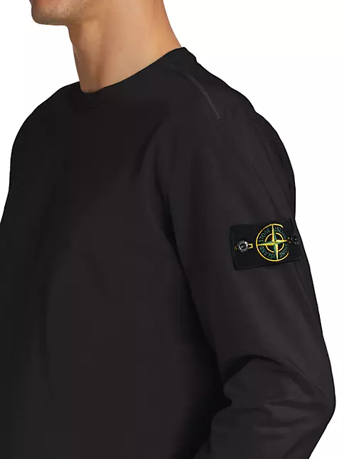 Shop Stone Island Core Long-Sleeve Heavy Jersey T-Shirt | Saks