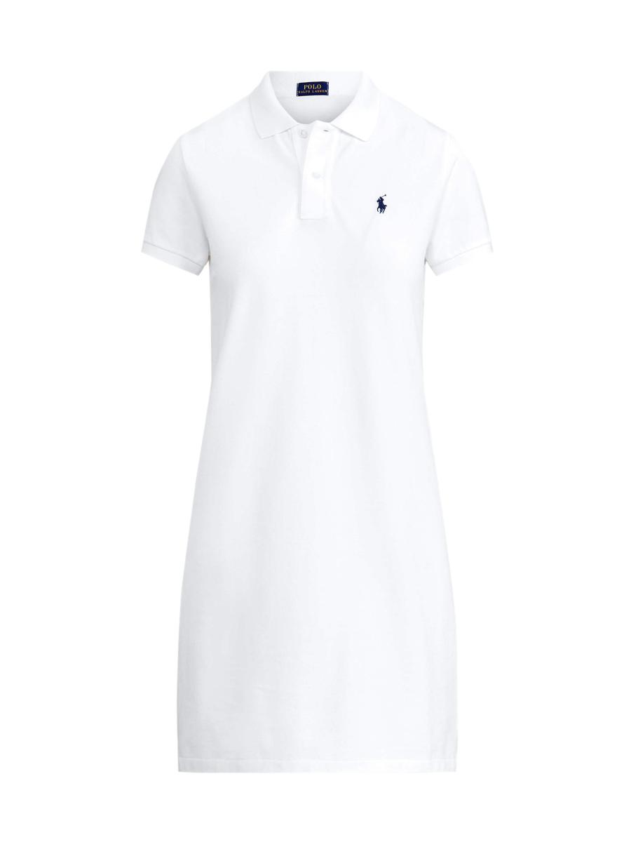 Polo Ralph Lauren Cotton Mesh Short-Sleeve Polo Dress | Saks