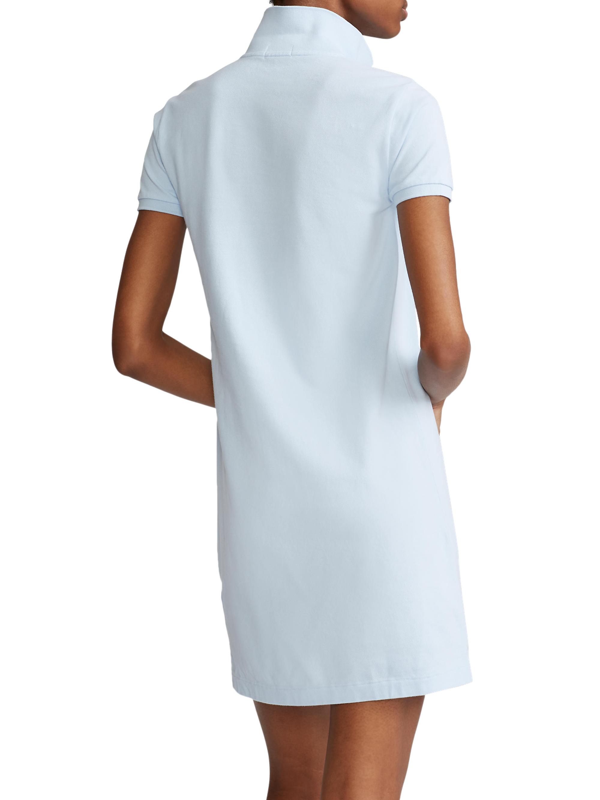 cotton short sleeve dress save your wishlist polo ralph lauren POLO RALPH LAUREN Cotton Short-Sleeve Dress