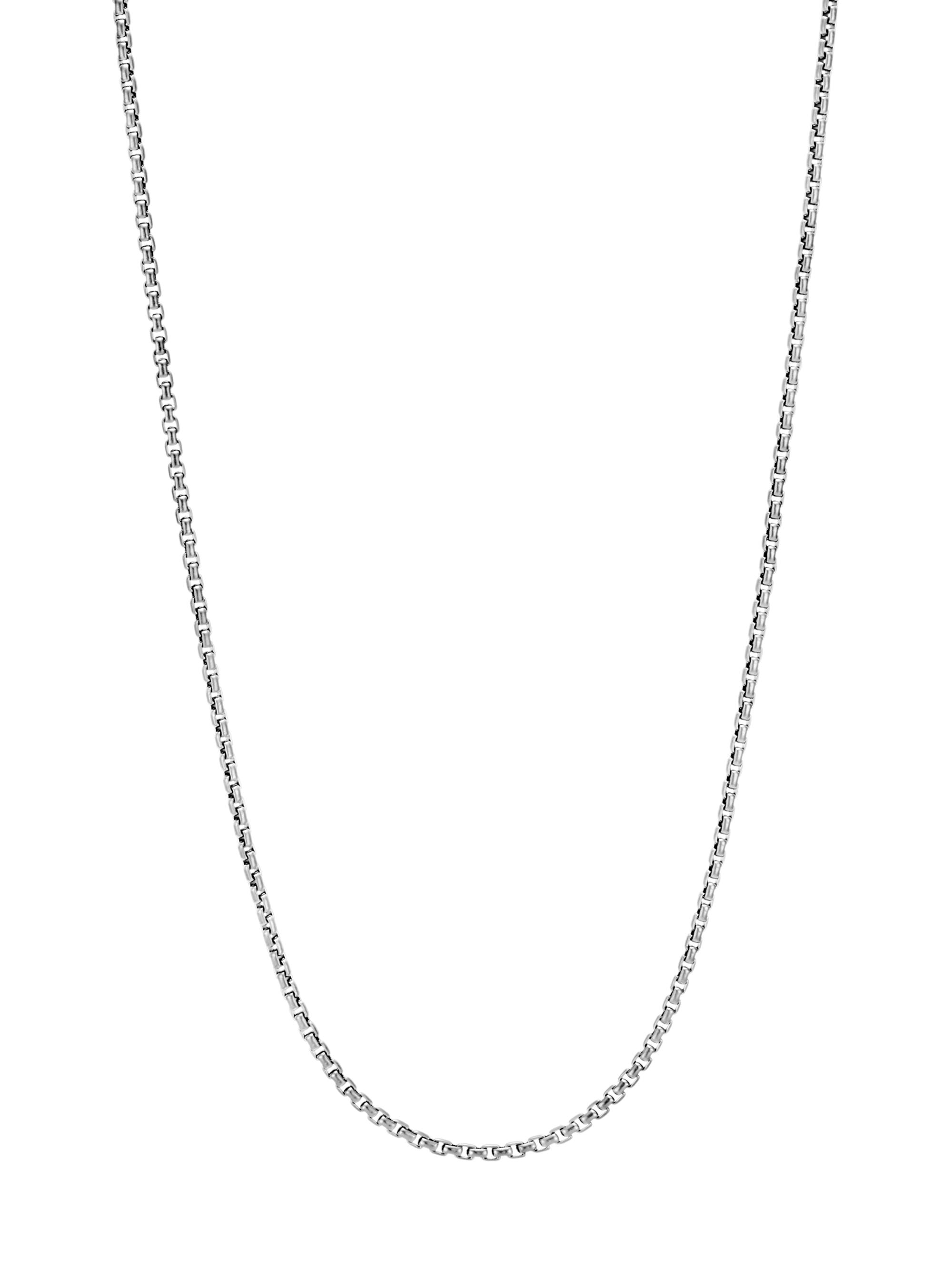 John Hardy Men's Classic Chain Sterling Silver Box Chain Necklace - Silver