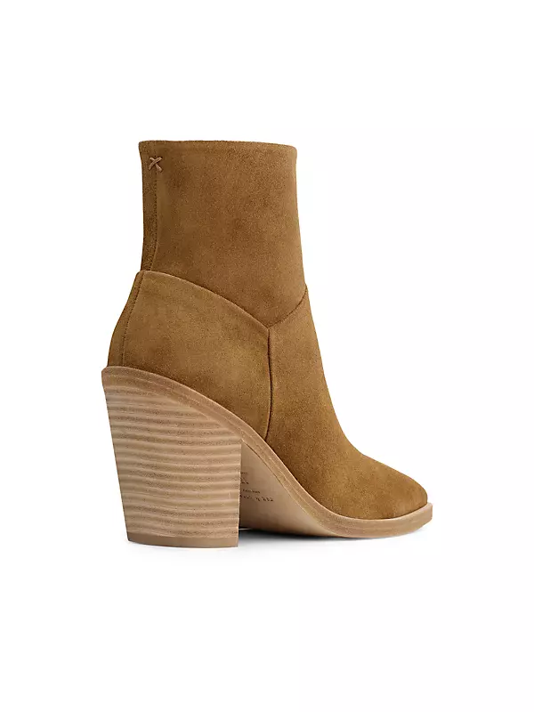 Axel Square-Toe Suede Ankle Boots