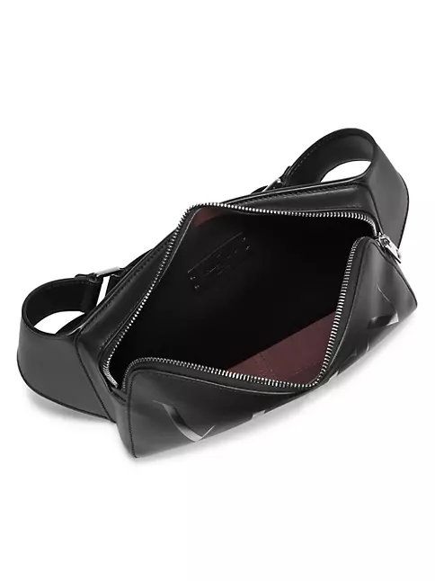 Valentino Garavani Leather Vltn Belt Bag Man Black Onesize