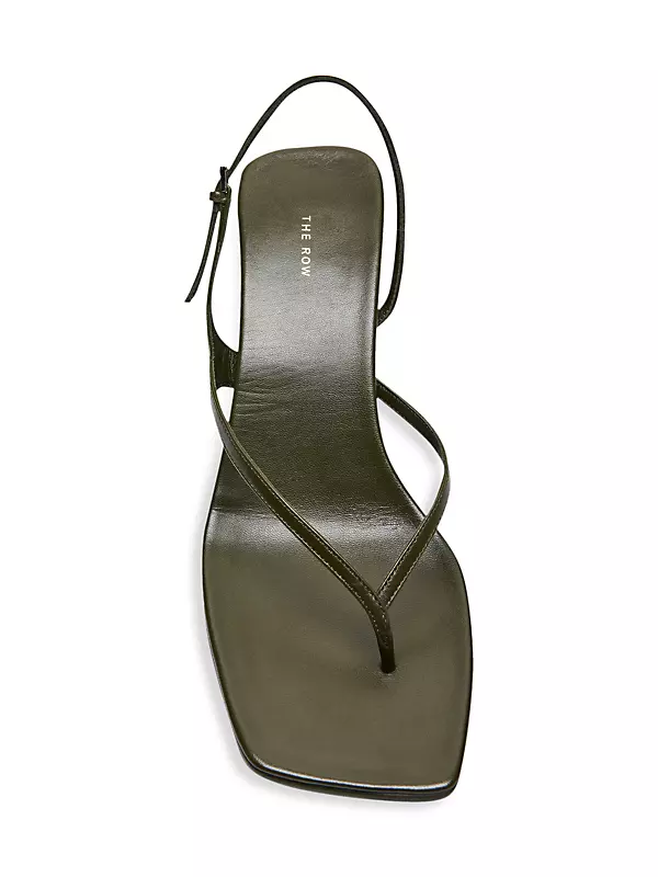 Shop The Row Constance Heeled Leather Sandals | Saks Fifth Avenue