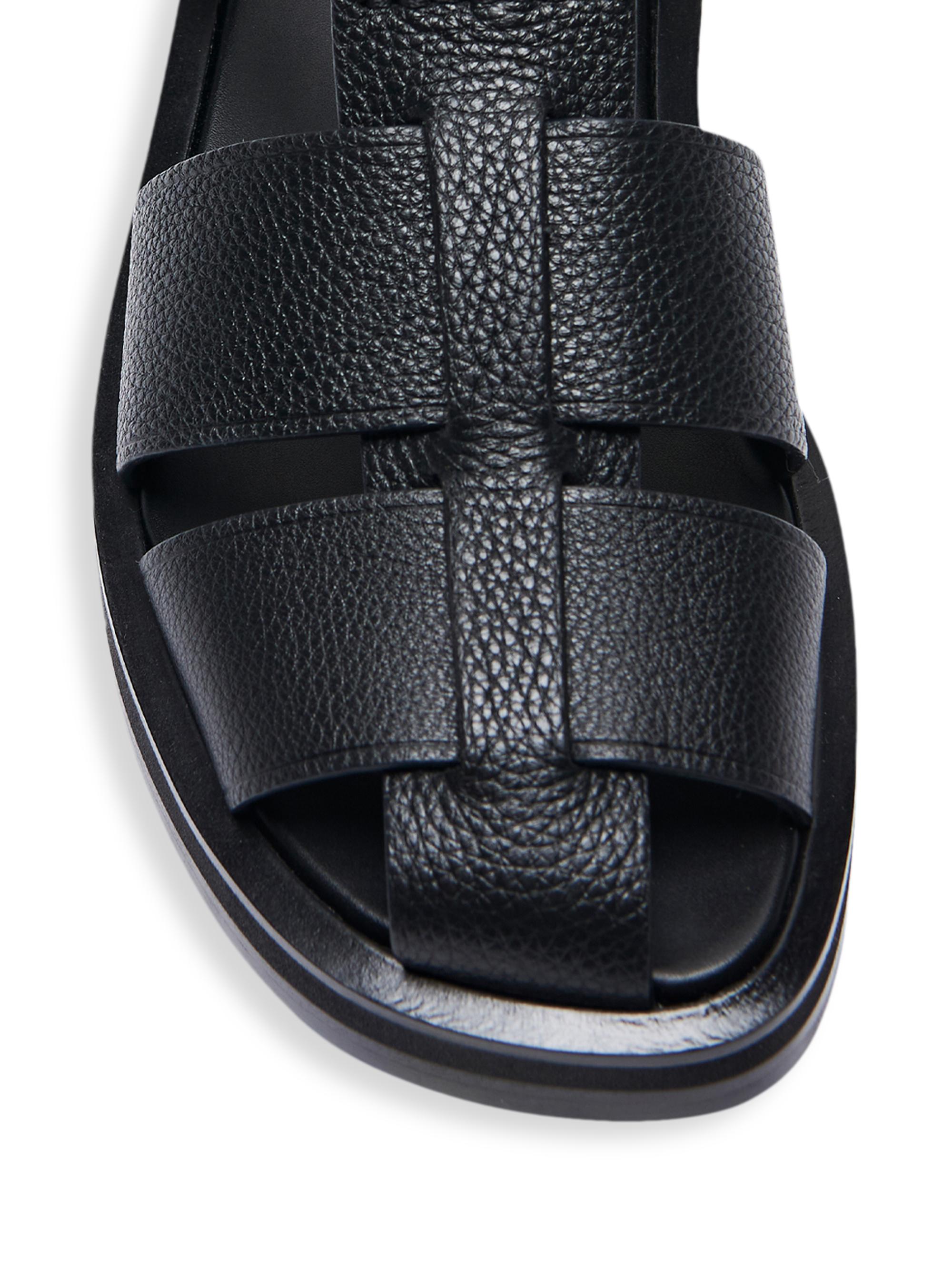 【Sale】THE ROW FISHERMAN サンダル42黒 シューズ THE ROW ザ・ロウ グルカサンダル FISHERMAN フィッシャーマン F1343