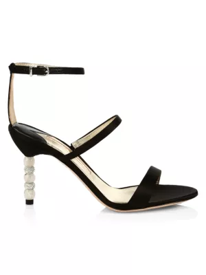 Shop Sophia Webster Rosalind Embellished-Heel Satin Sandals | Saks Fifth  Avenue
