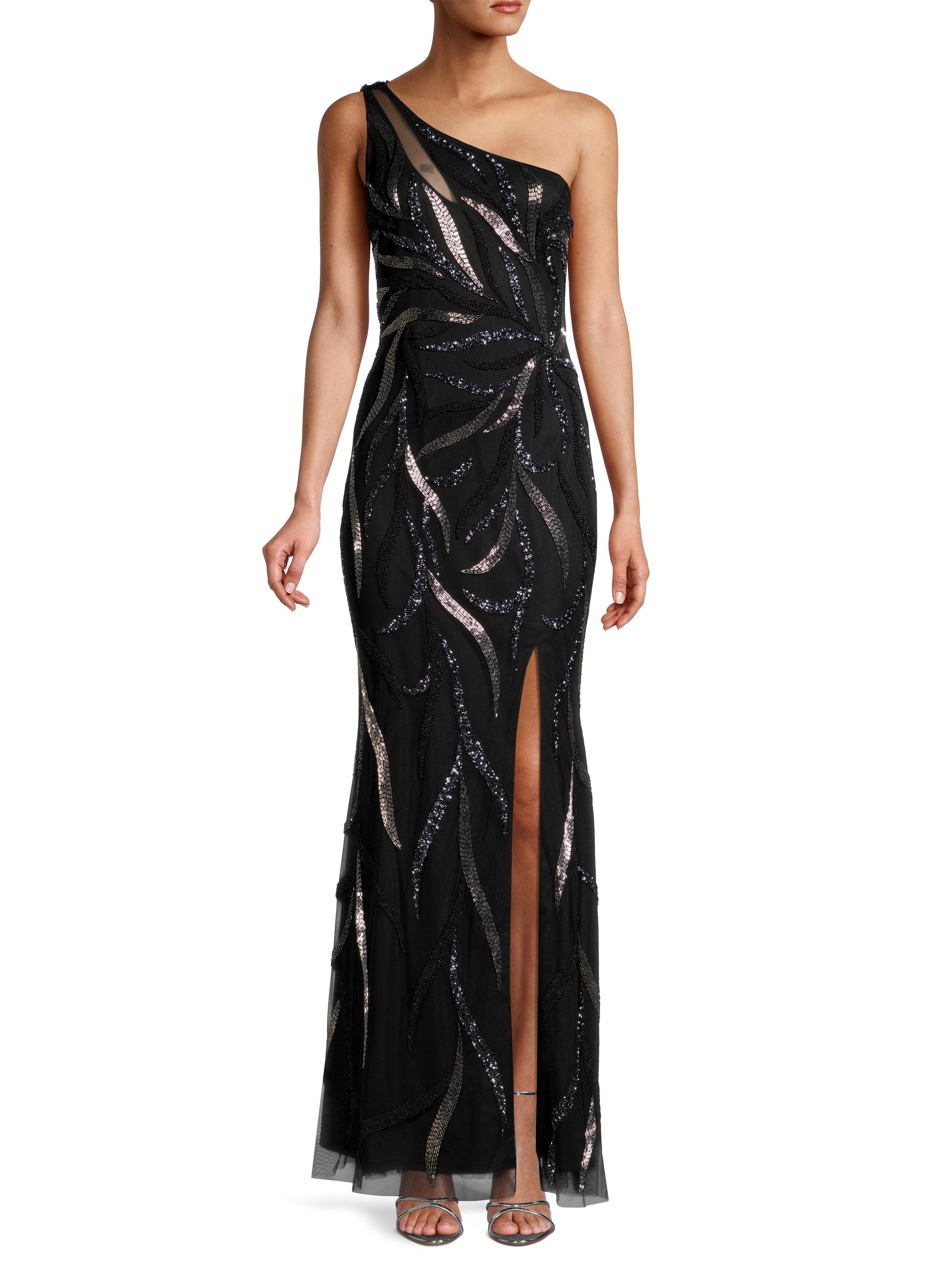 open lace back dress Aidan Mattox