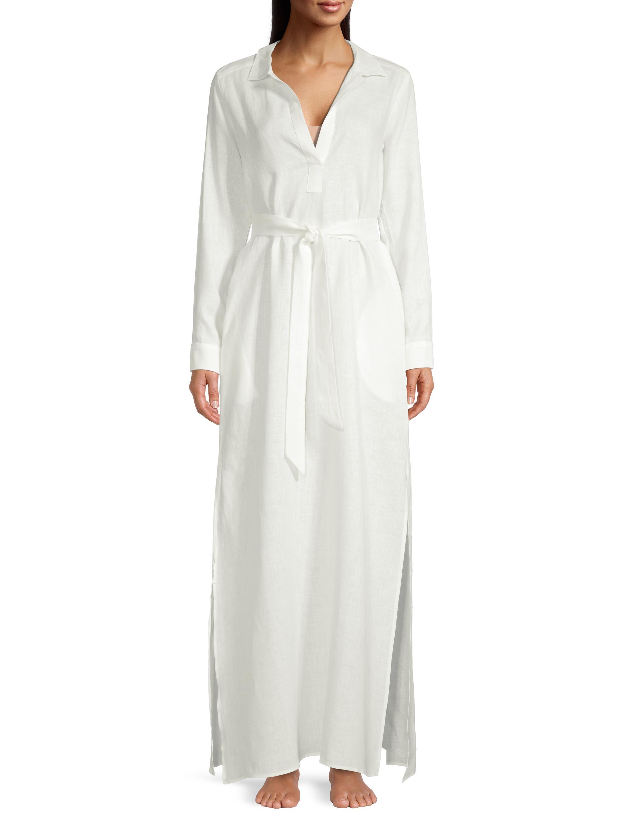 White Maxi Dress Witchery Linen Dress Linen Maxi Dress, Loose Fit Linen  Dress For Women, Washed