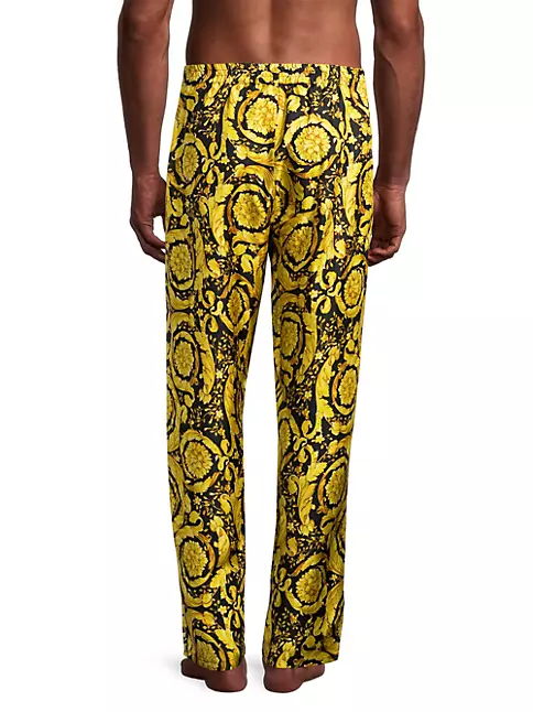 Silk pajama pants - Gold