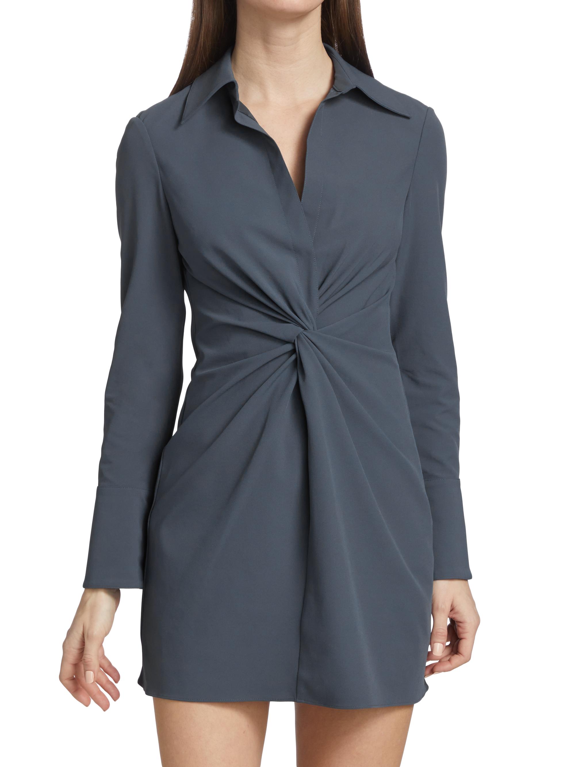 McKenna Knot-Front Shirtdress