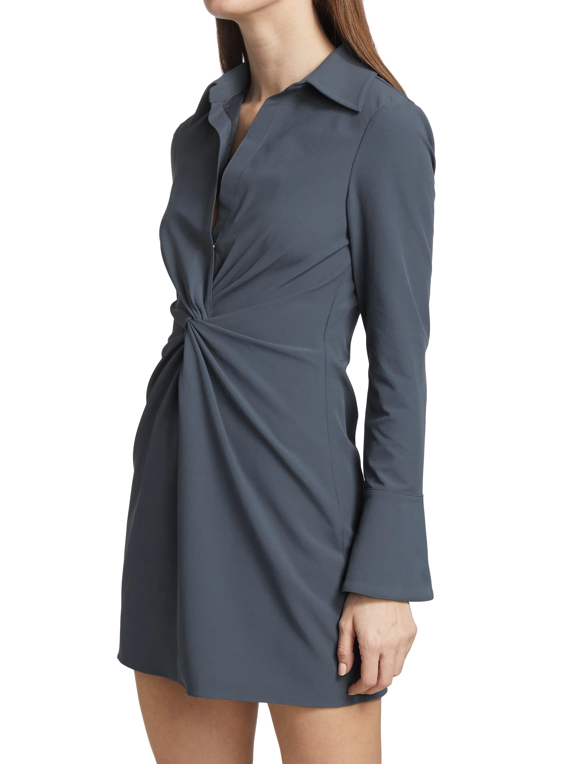 McKenna Knot-Front Shirtdress