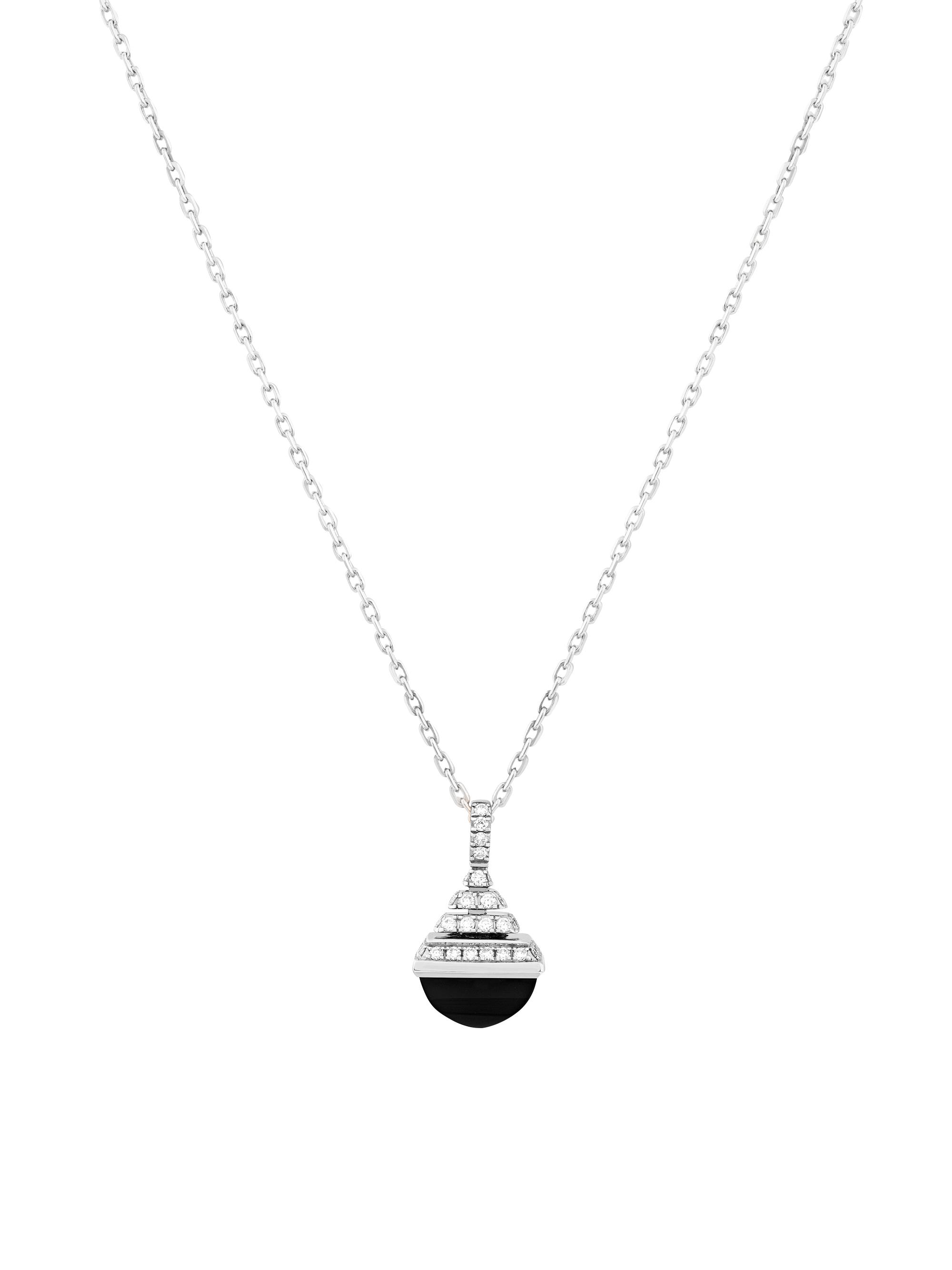 Marli Women's Cleo 18K White Gold, Diamond & Black Onyx Pendant Necklace - White Gold