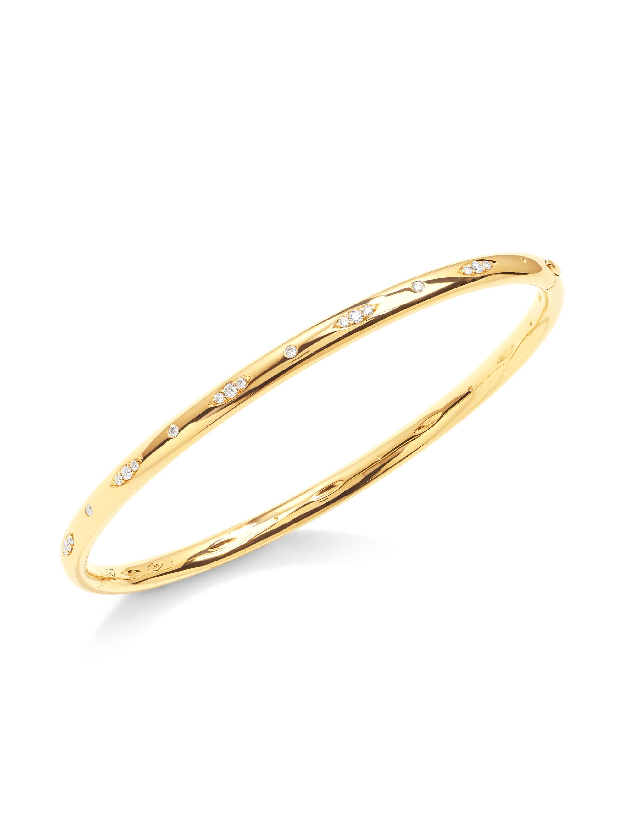 Tamara Comolli Women's Gypsy 18K Yellow Gold & Diamond Pavé Bangle Bracelet - Yellow Gold