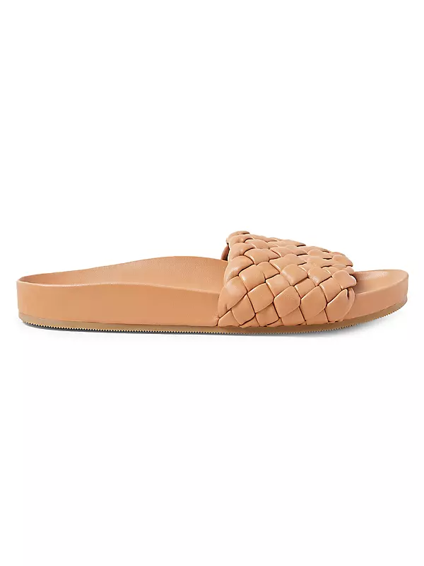 Sonnie Woven Leather Slides