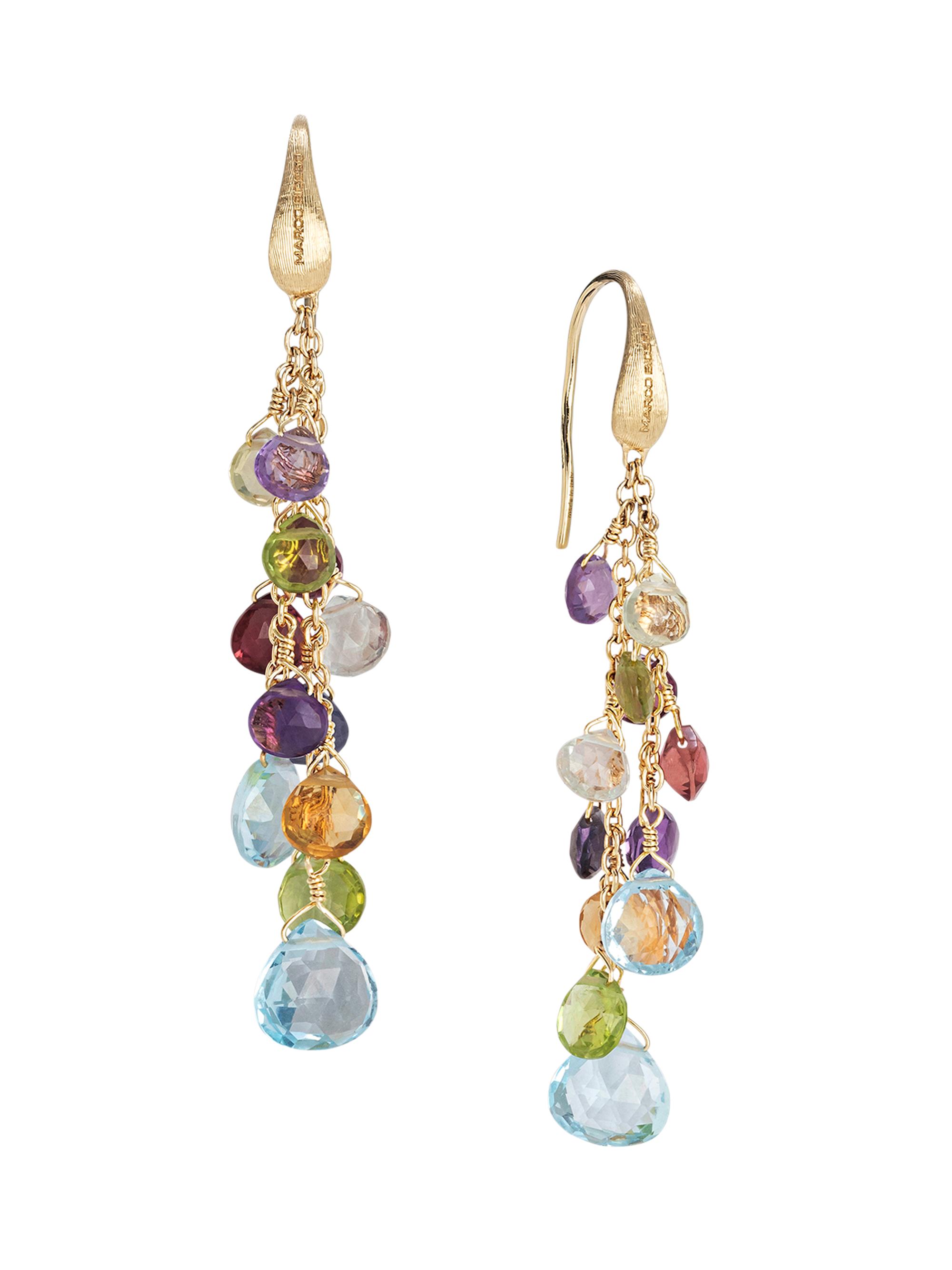 Marco Bicego Women's Paradise 18K Yellow Gold & Multi-Gemstone Drop Earrings