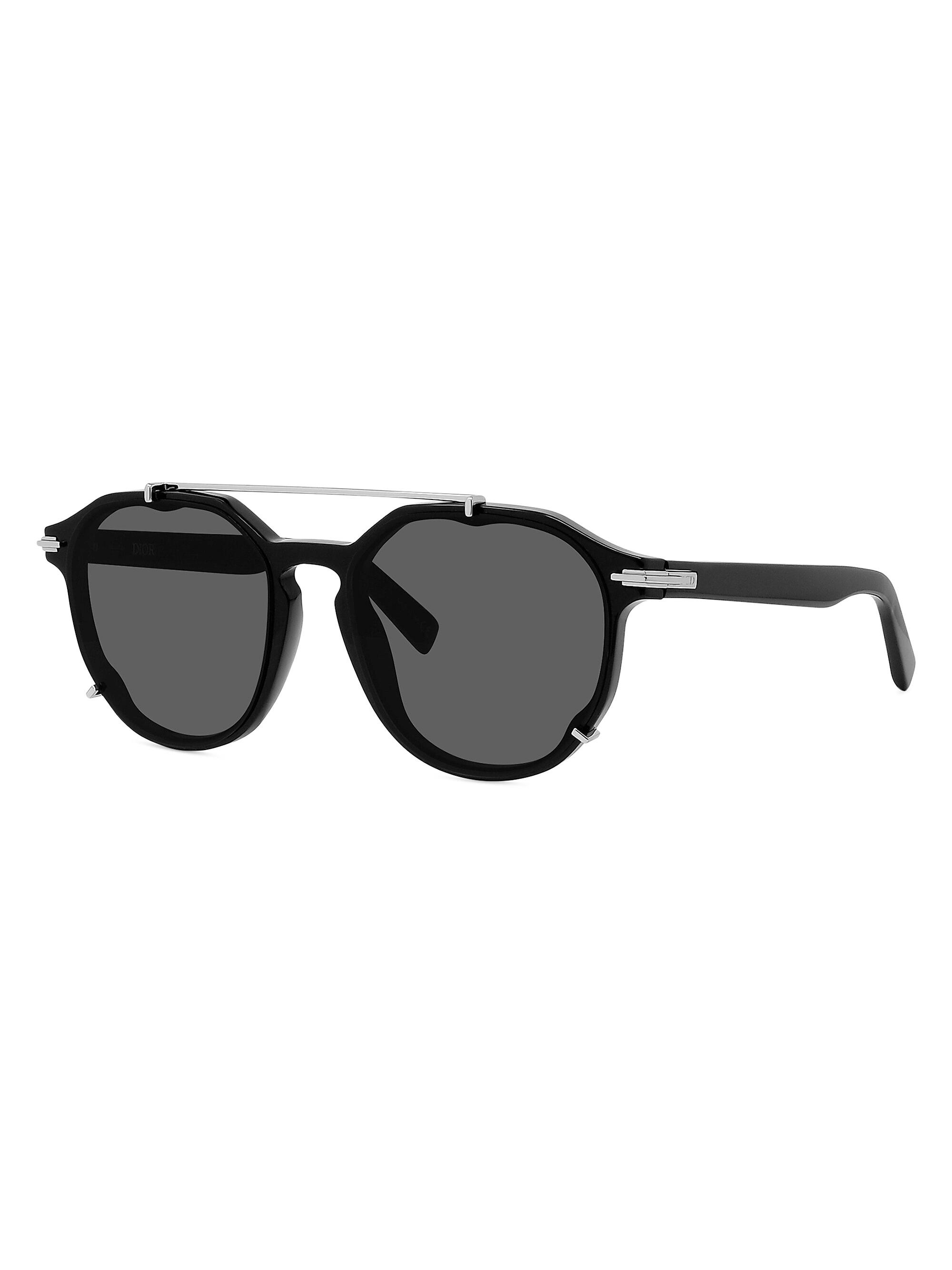 DIOR DiorBlackSuit RI 56MM Round Sunglasses Saks Fifth Avenue