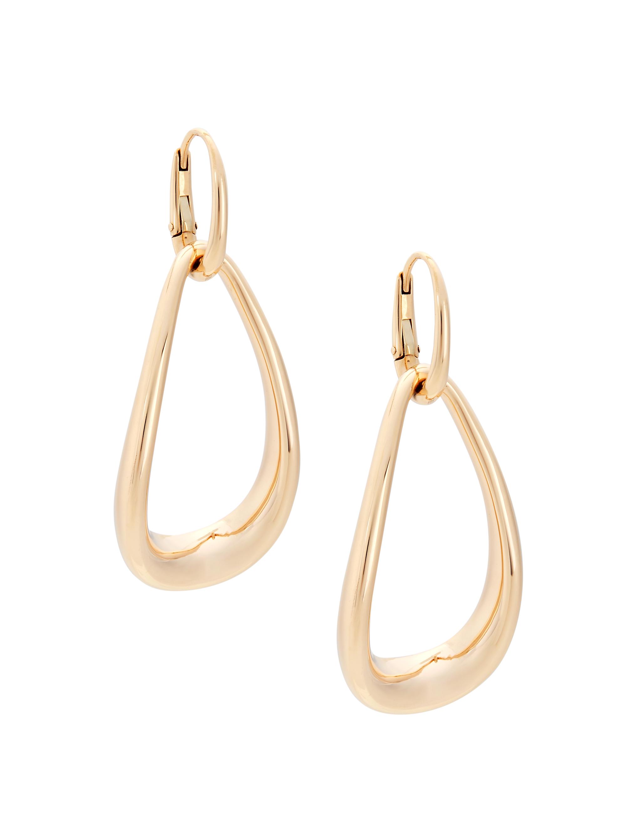 Pomellato Women's Fantina 18K Rose Gold Ellipse Double-Drop Earrings - Rose Gold