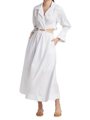 Simkhai Blanche pleated midi dress - White