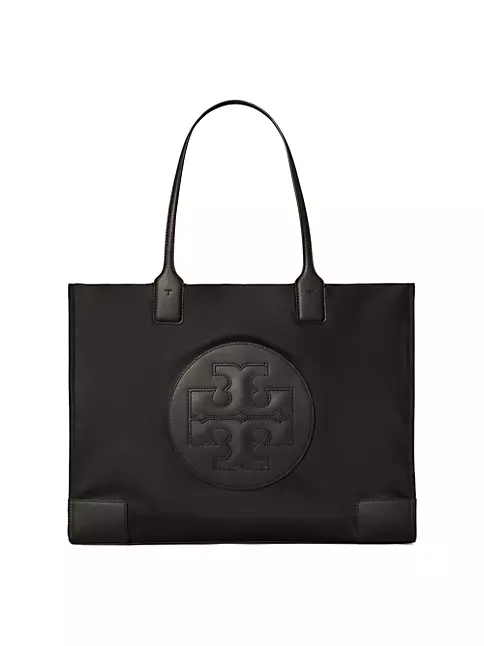 Tory Burch Leather Trimmed Tote Bag w/ Tags - Blue Totes, Handbags