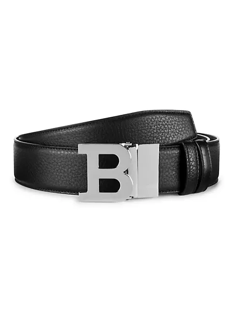 Men's Belt Reversible Wide Bonded Leather Silver-Tone Buckle YELLOW / Black
