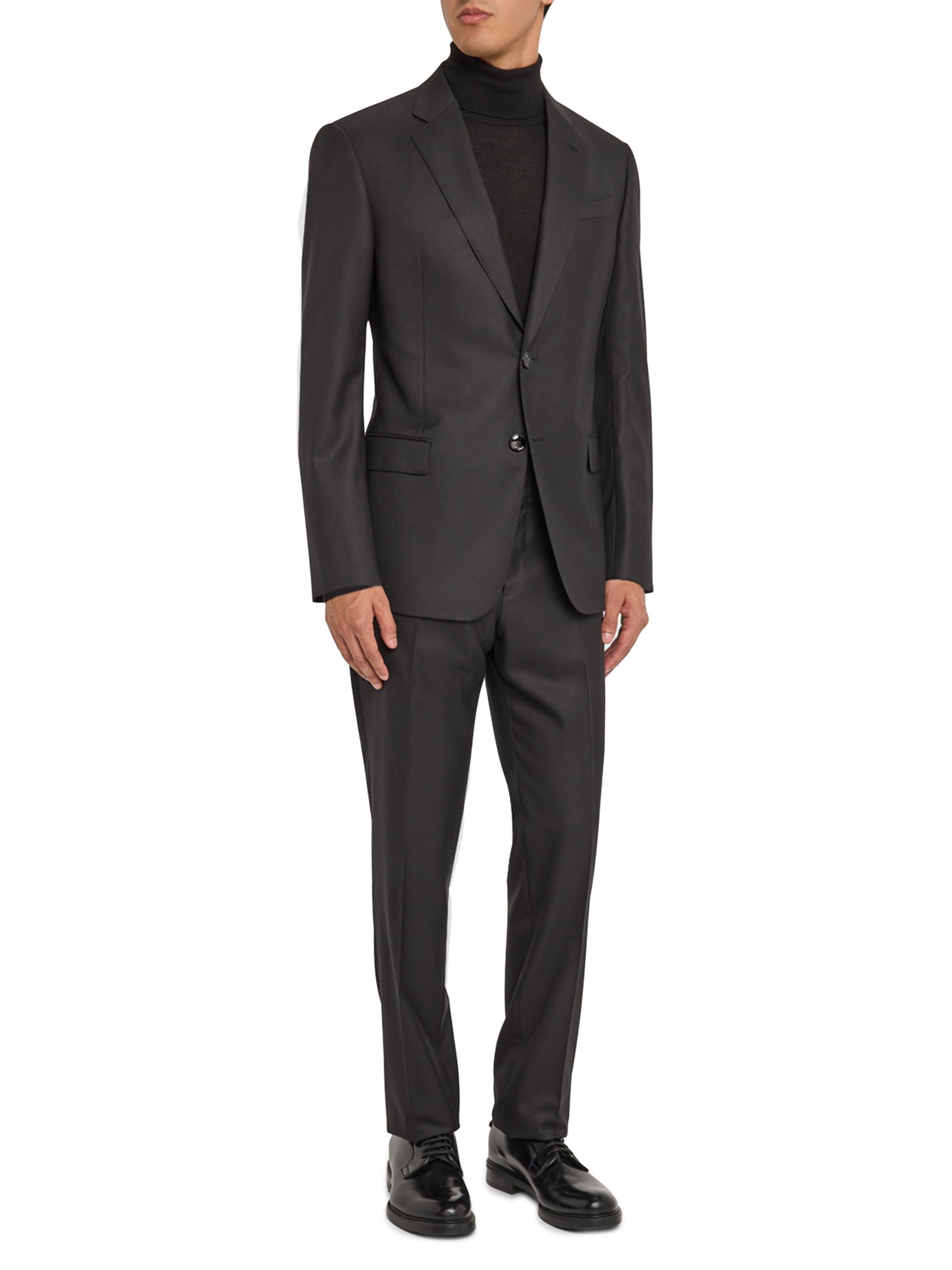 Giorgio Armani Basic Wool Single-Breasted Suit | Saks Fifth Avenue