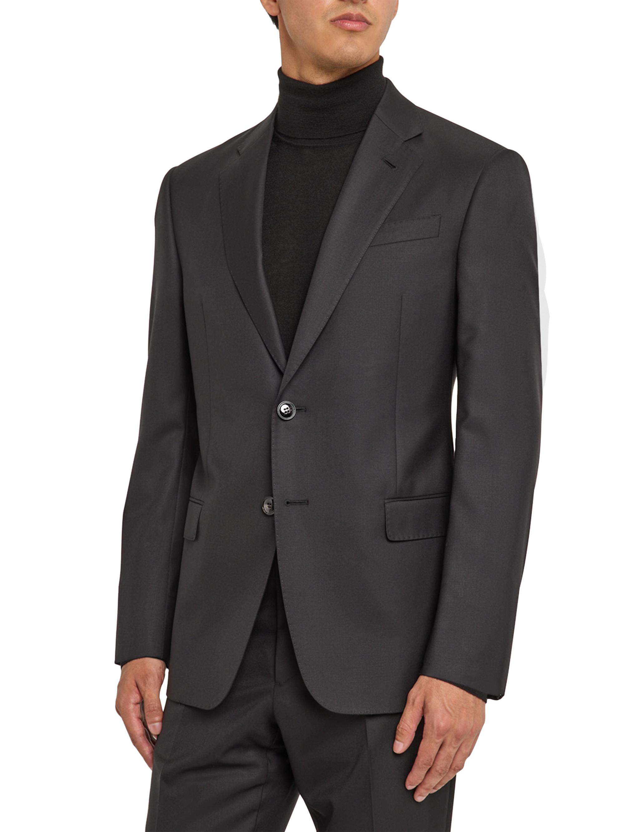 Giorgio Armani Basic Wool Single-Breasted Suit | Saks Fifth Avenue