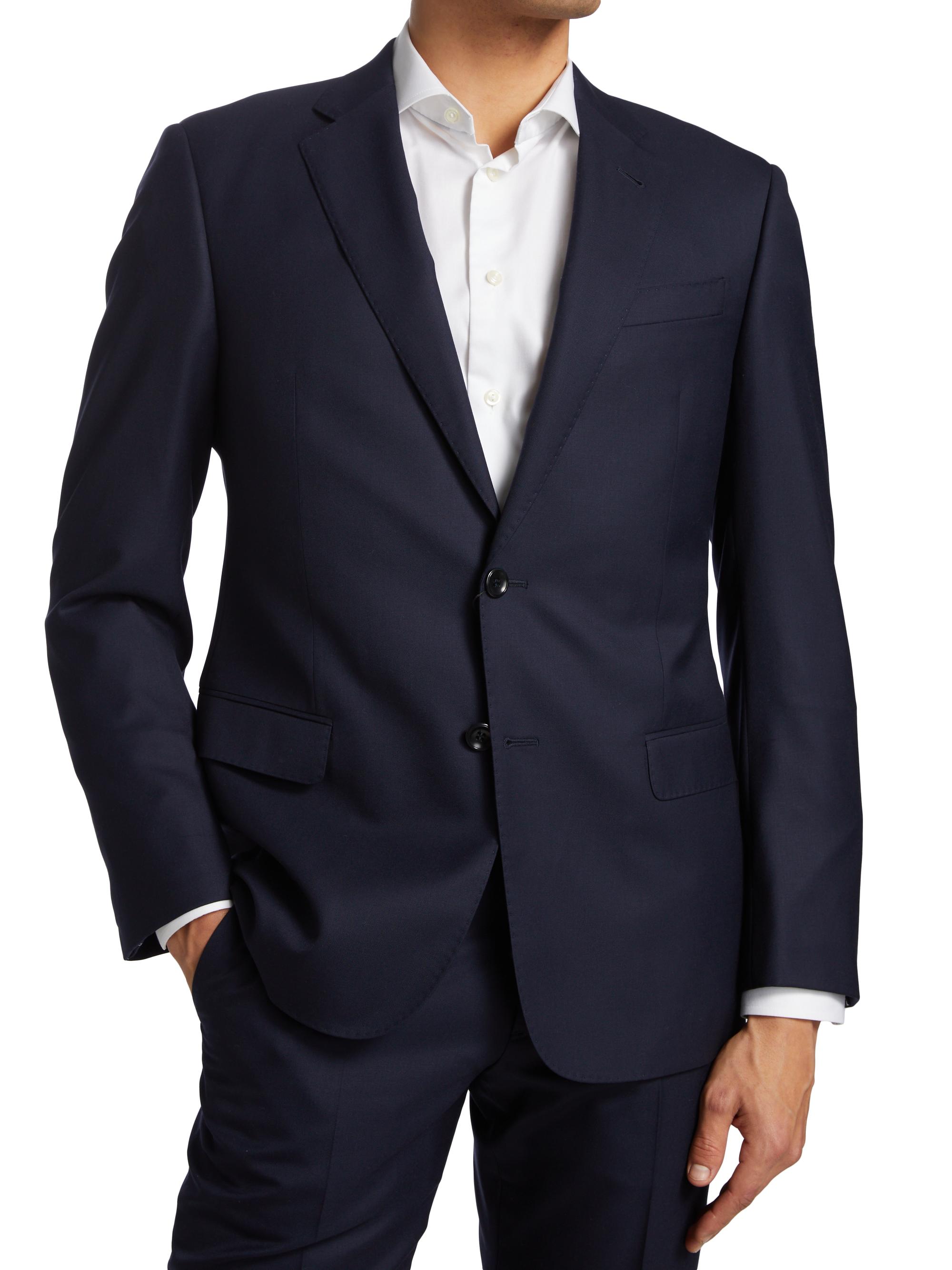 Giorgio Armani Wool Two-Piece Suit | Saks Fifth Avenue